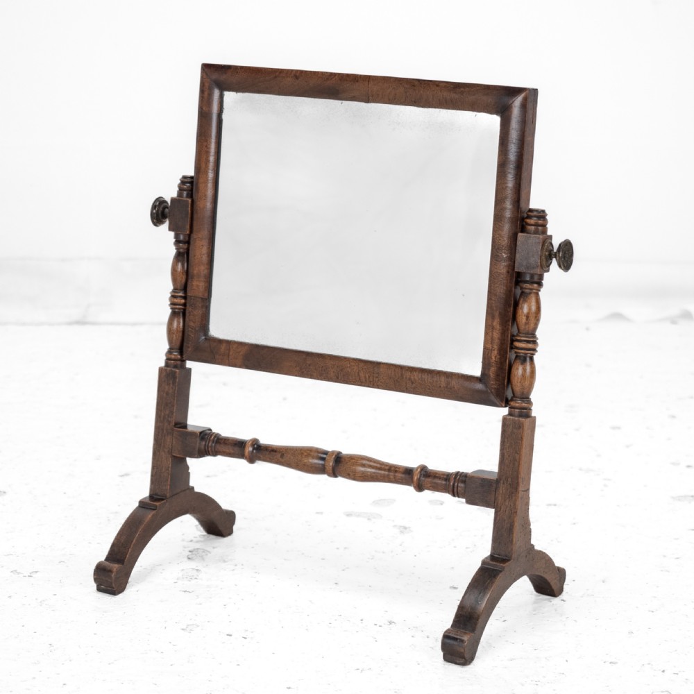 Georgian Mahogany Dressing / Toilet Mirror, c.1800 (George III Swing-Lock Tilting Vanity Mirror) View III