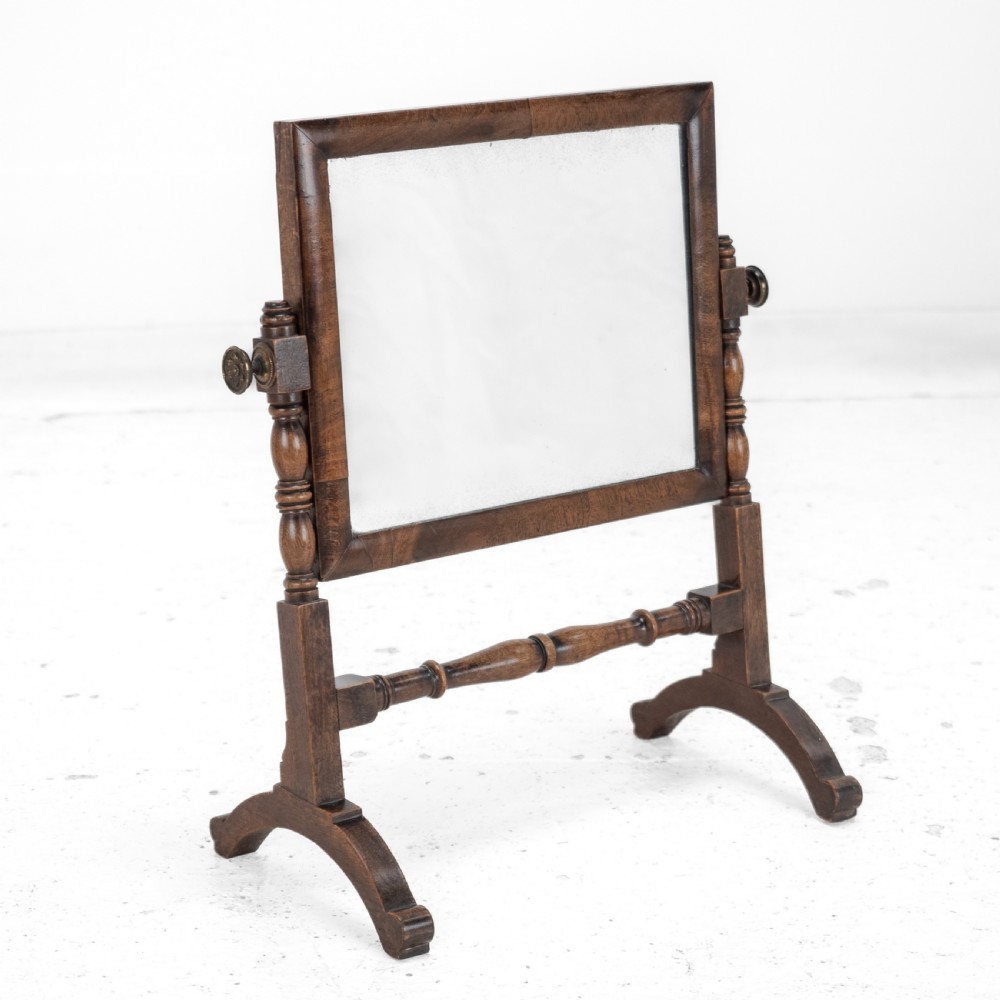 Georgian Mahogany Dressing / Toilet Mirror, c.1800 (George III Swing-Lock Tilting Vanity Mirror) View VIII