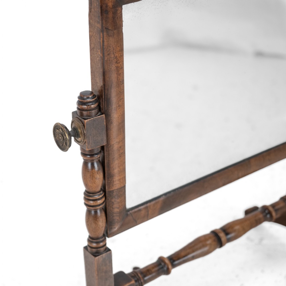 Georgian Mahogany Dressing / Toilet Mirror, c.1800 (George III Swing-Lock Tilting Vanity Mirror) View IX