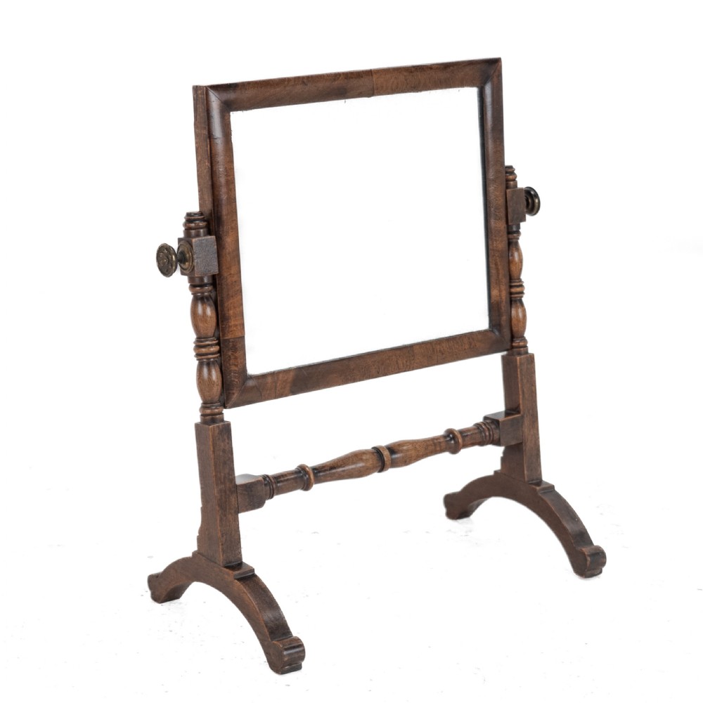 Georgian Mahogany Dressing / Toilet Mirror, c.1800 (George III Swing-Lock Tilting Vanity Mirror) View XVI