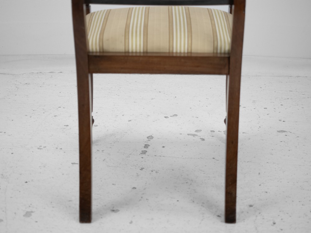 Pair of Regency Mahogany Bar-Back Elbow Chairs (Carvers), circa 1820 (Georgian Dining Armchairs 19th Century) View XV