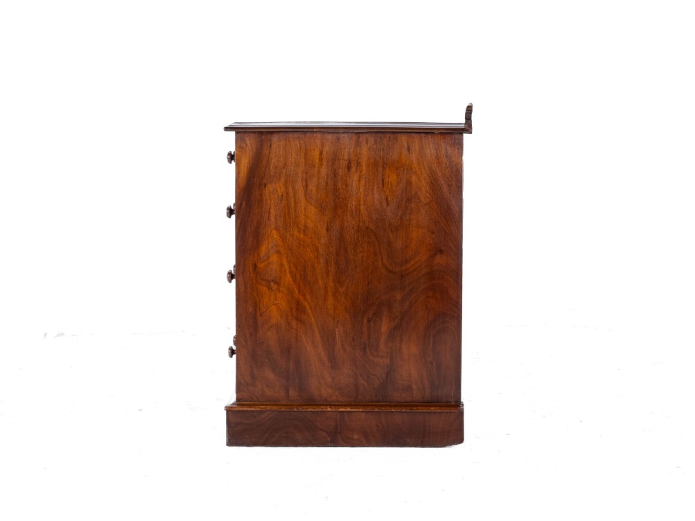 19th Century Victorian Mahogany Kneehole Desk, circa 1870 View IV