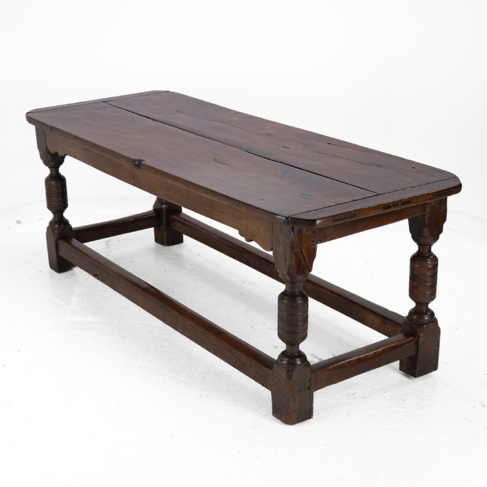 17th Century and Later Oak Refectory Dining Table – Carolean / Jacobean Style, Country Farmhouse Kitchen, 18th Century Elements View III