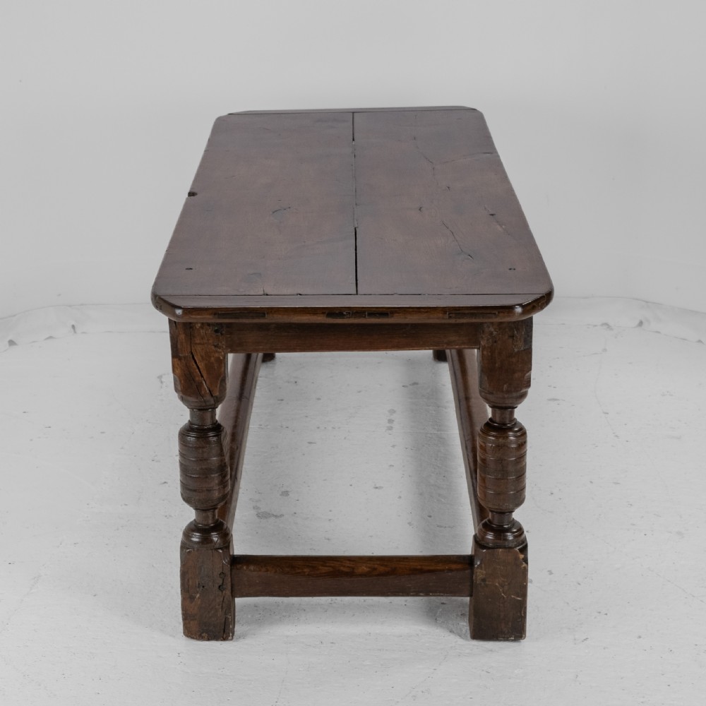 17th Century and Later Oak Refectory Dining Table – Carolean / Jacobean Style, Country Farmhouse Kitchen, 18th Century Elements View IV