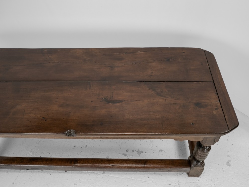 17th Century and Later Oak Refectory Dining Table – Carolean / Jacobean Style, Country Farmhouse Kitchen, 18th Century Elements View X