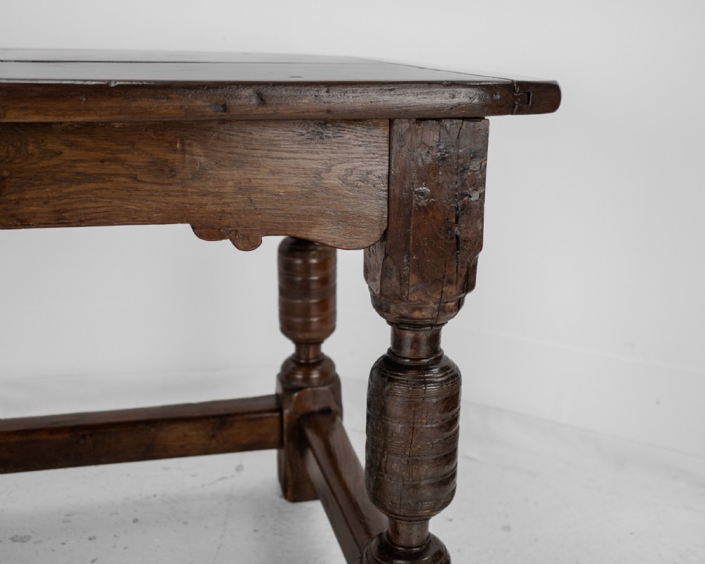 17th Century and Later Oak Refectory Dining Table – Carolean / Jacobean Style, Country Farmhouse Kitchen, 18th Century Elements View XXIX