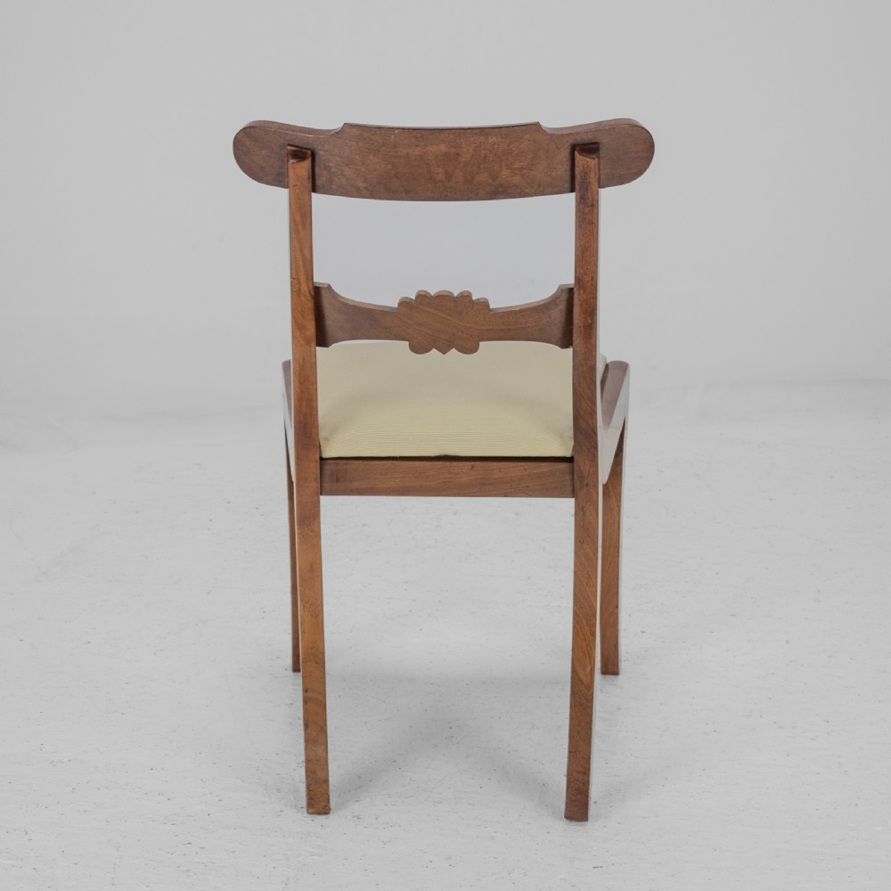 Set of Six Regency Mahogany Bar Back Dining Chairs with Sabre Legs, circa 1820 (George III–IV) View XVIII