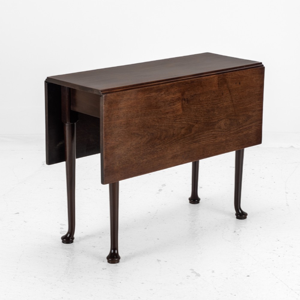 George II Cuban Mahogany Small Drop-Leaf Gateleg Table – (Georgian, Mid 18th Century, Pad Foot, Occasional / Dining Table Circa 1740 )