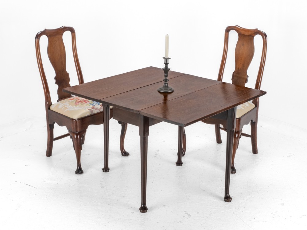 George II Cuban Mahogany Small Drop-Leaf Gateleg Table – (Georgian, Mid 18th Century, Pad Foot, Occasional / Dining Table Circa 1740 ) View III
