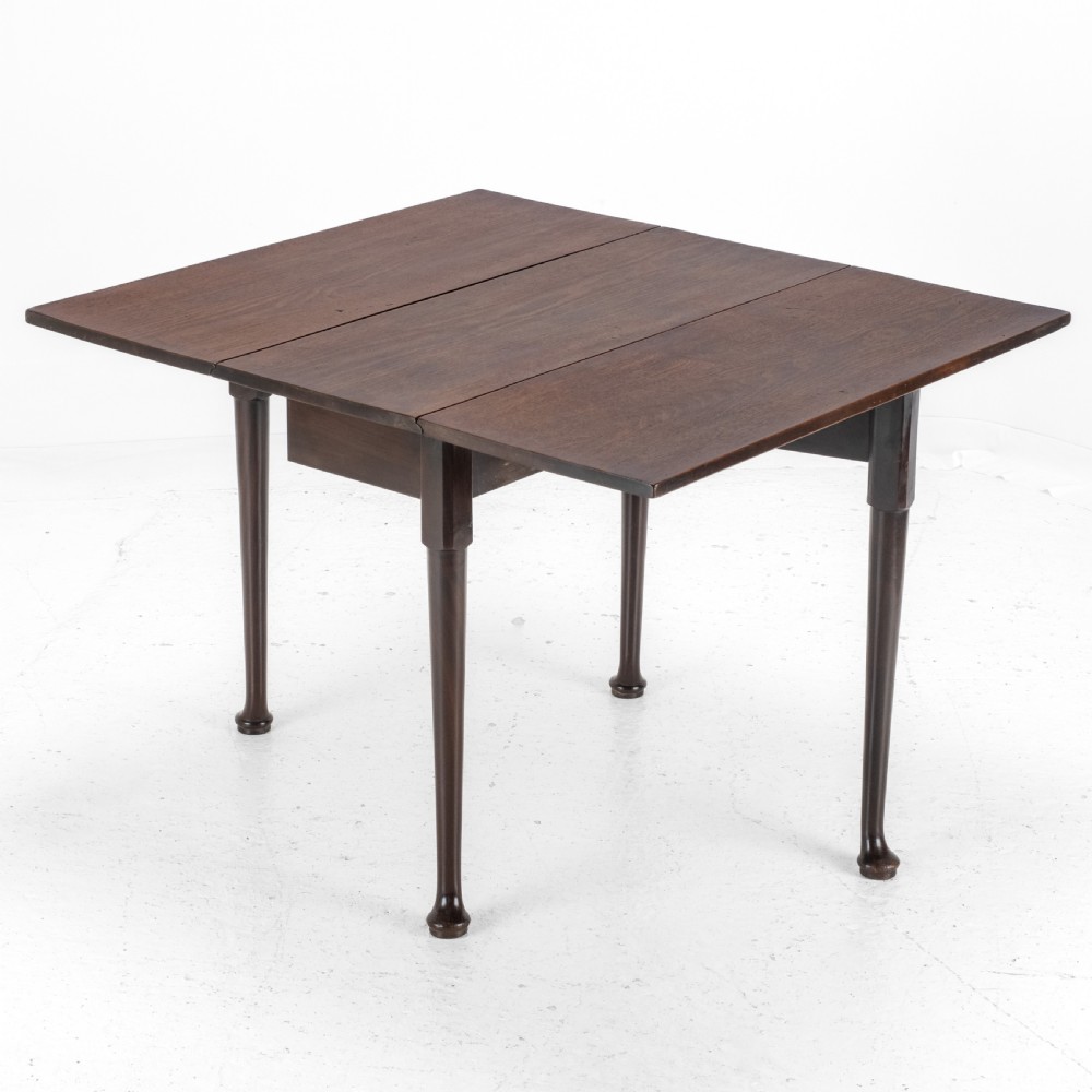 George II Cuban Mahogany Small Drop-Leaf Gateleg Table – (Georgian, Mid 18th Century, Pad Foot, Occasional / Dining Table Circa 1740 ) View IV