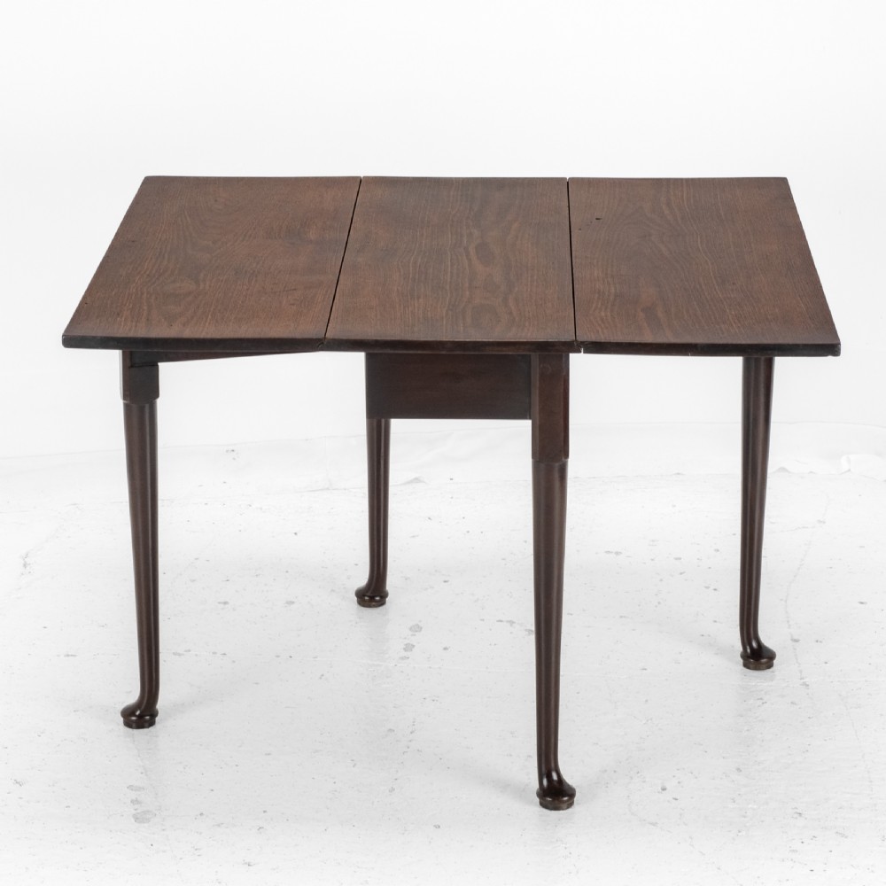 George II Cuban Mahogany Small Drop-Leaf Gateleg Table – (Georgian, Mid 18th Century, Pad Foot, Occasional / Dining Table Circa 1740 ) View VII