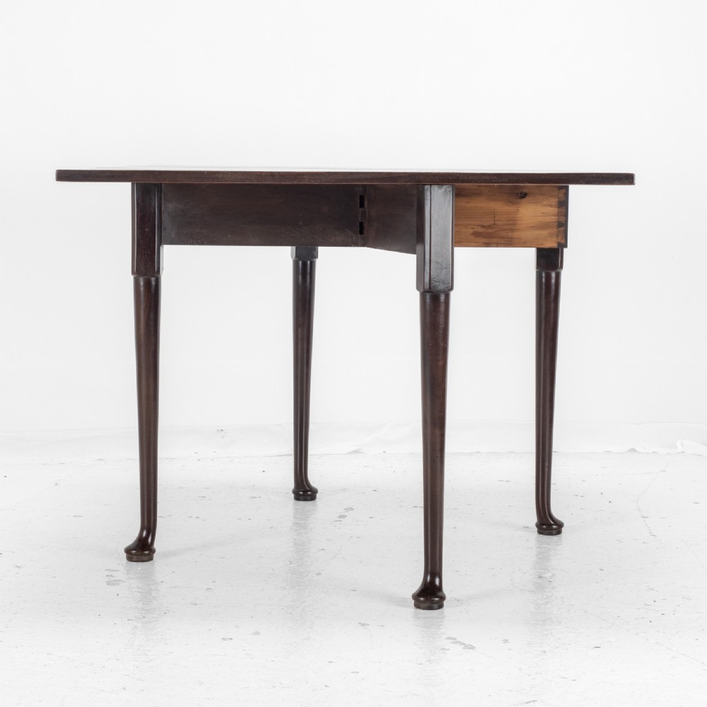 George II Cuban Mahogany Small Drop-Leaf Gateleg Table – (Georgian, Mid 18th Century, Pad Foot, Occasional / Dining Table Circa 1740 ) View X