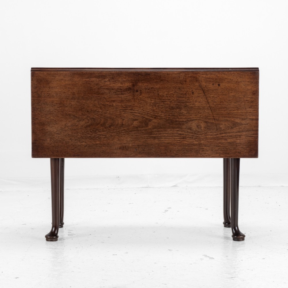 George II Cuban Mahogany Small Drop-Leaf Gateleg Table – (Georgian, Mid 18th Century, Pad Foot, Occasional / Dining Table Circa 1740 ) View XVI