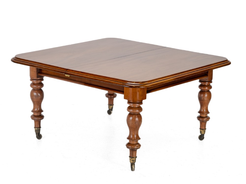 Large Early Victorian 9ft Mahogany Pull-out Extending Dining Table, Circa 1850 — Seats 10 to 12 (Mid 19th Century) View III