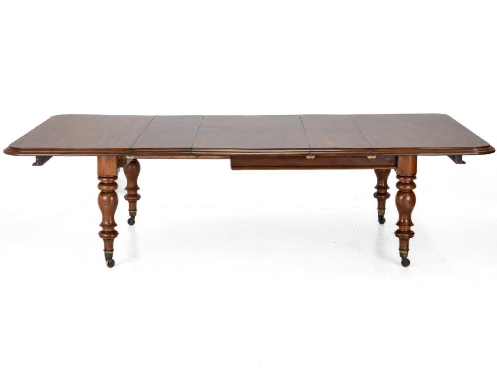 Large Early Victorian 9ft Mahogany Pull-out Extending Dining Table, Circa 1850 — Seats 10 to 12 (Mid 19th Century) View IV