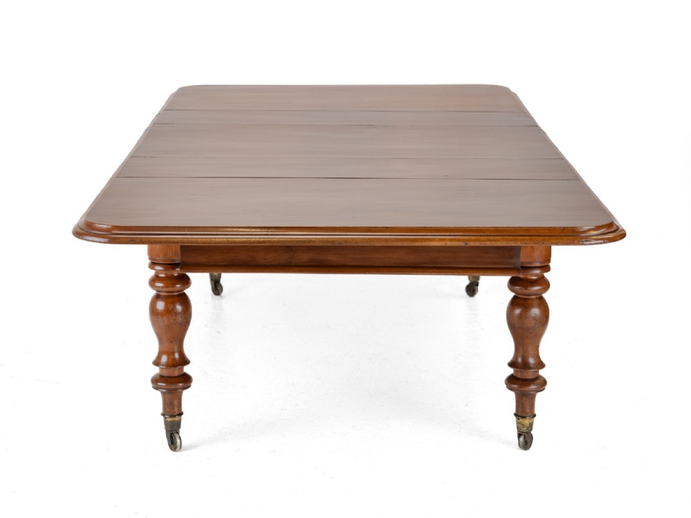 Large Early Victorian 9ft Mahogany Pull-out Extending Dining Table, Circa 1850 — Seats 10 to 12 (Mid 19th Century) View VII