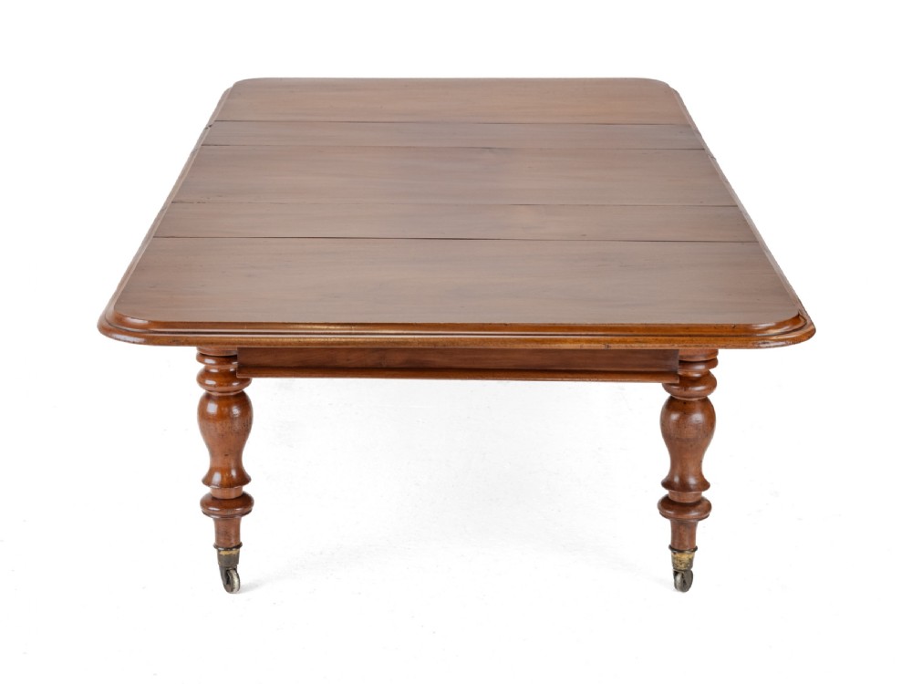 Large Early Victorian 9ft Mahogany Pull-out Extending Dining Table, Circa 1850 — Seats 10 to 12 (Mid 19th Century) View VIII