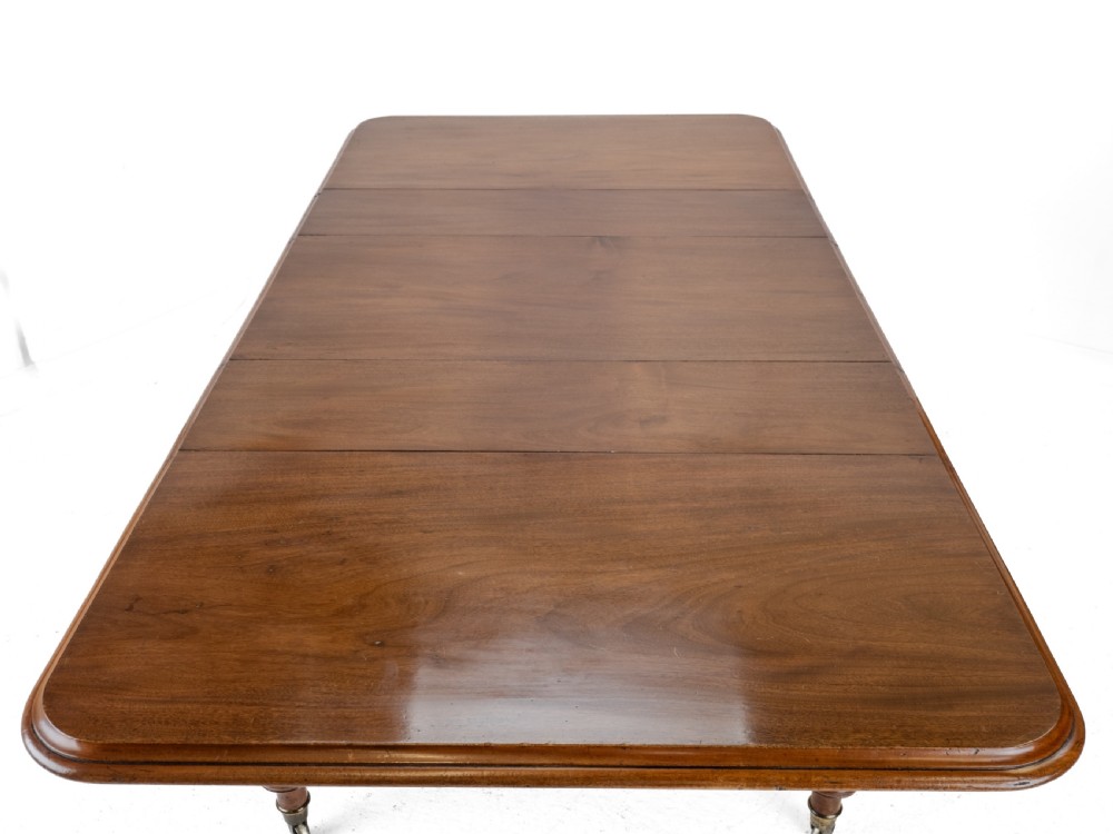 Large Early Victorian 9ft Mahogany Pull-out Extending Dining Table, Circa 1850 — Seats 10 to 12 (Mid 19th Century) View X