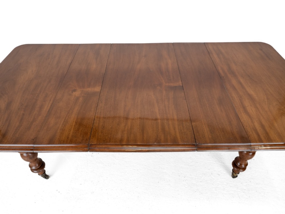 Large Early Victorian 9ft Mahogany Pull-out Extending Dining Table, Circa 1850 — Seats 10 to 12 (Mid 19th Century) View XIII
