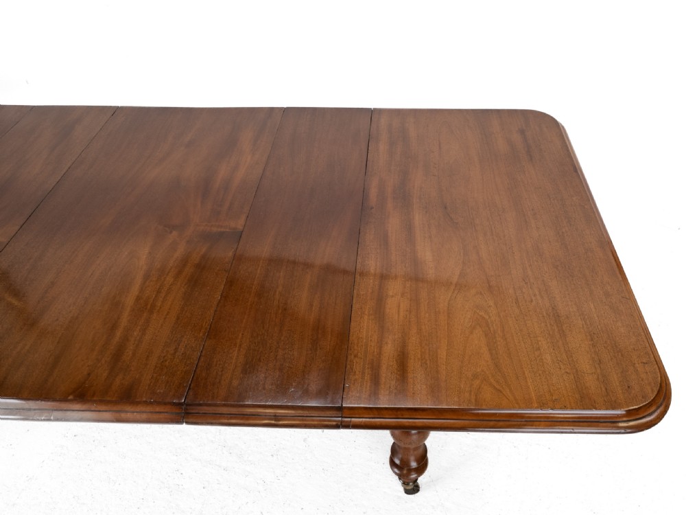 Large Early Victorian 9ft Mahogany Pull-out Extending Dining Table, Circa 1850 — Seats 10 to 12 (Mid 19th Century) View XIV