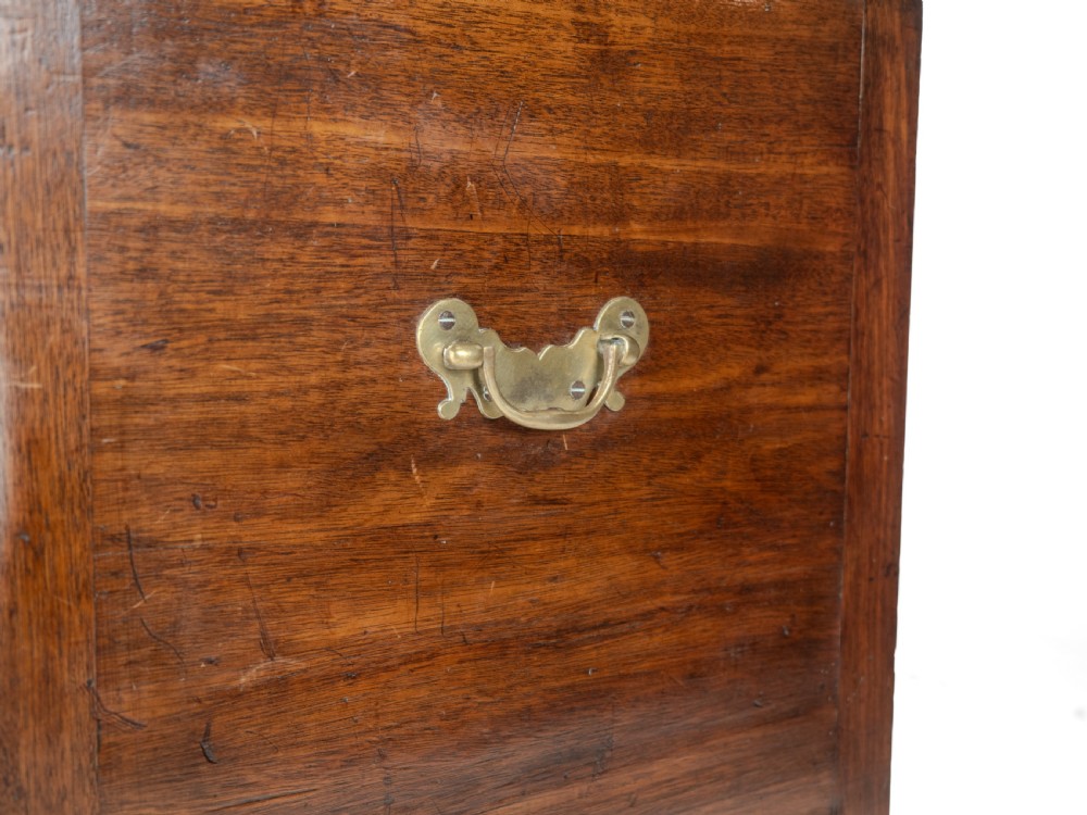 Georgian Mahogany and Boxwood Inlaid Gentlemans Washstand, Late 18th Century (George III, Folding Top, Mirror, Tambour Cabinet, Commode) View XXII
