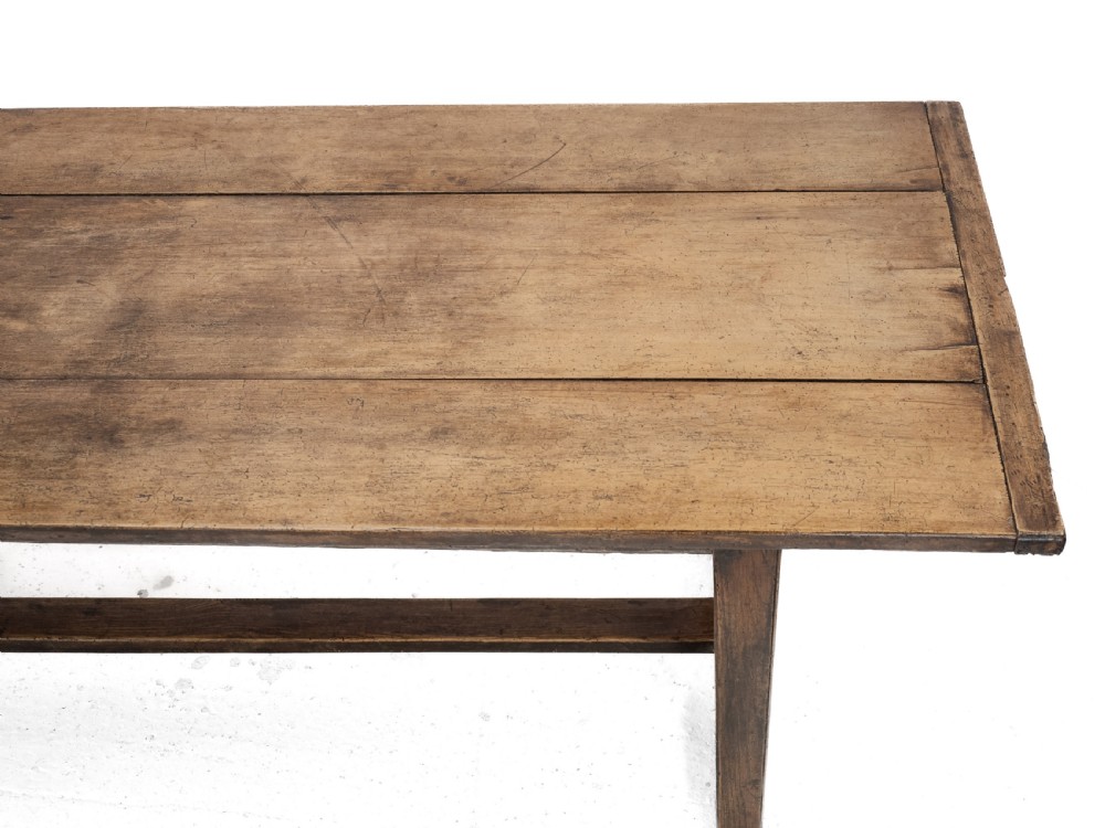 Large Early 19th Century French Farmhouse Refectory Dining Table – Pear Wood & Elm, 10 Seater, 8½ ft Long (Rustic Country Kitchen) View XX