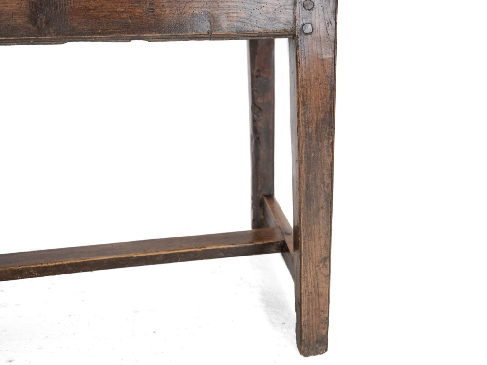 Large Early 19th Century French Farmhouse Refectory Dining Table – Pear Wood & Elm, 10 Seater, 8½ ft Long (Rustic Country Kitchen) View XXIV