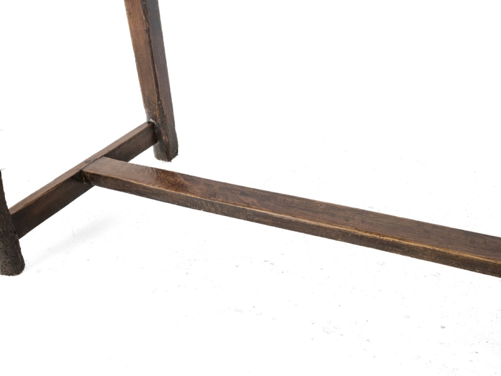 Large Early 19th Century French Farmhouse Refectory Dining Table – Pear Wood & Elm, 10 Seater, 8½ ft Long (Rustic Country Kitchen) View XXVII