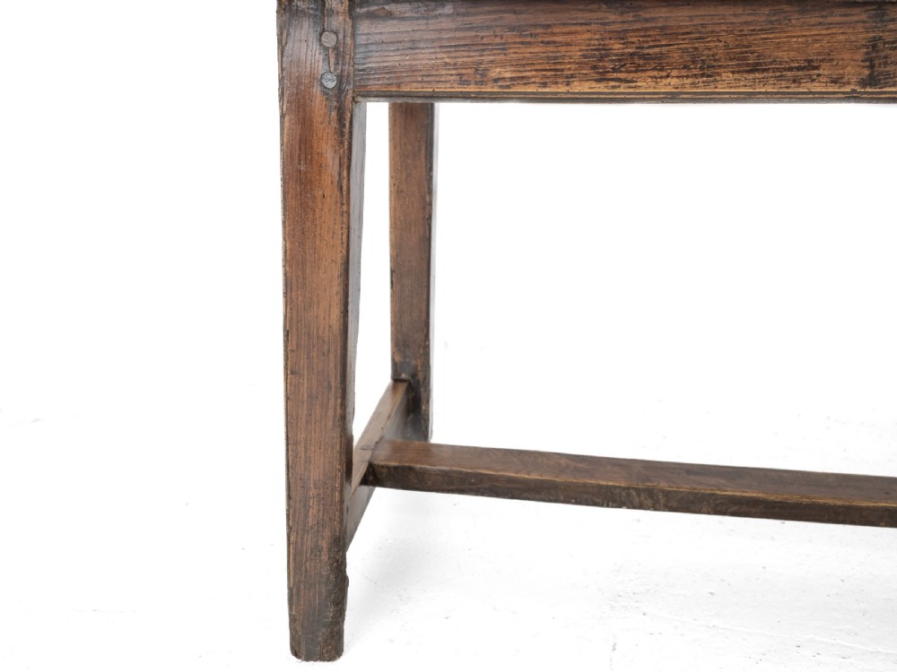 Large Early 19th Century French Farmhouse Refectory Dining Table – Pear Wood & Elm, 10 Seater, 8½ ft Long (Rustic Country Kitchen) View XXIX
