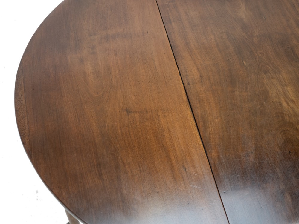 George II Mid 18th Century Mahogany Oval Drop-Leaf Gateleg Dining Table – (Georgian, Pad Foot, Occasional, Circa 1750) View IX