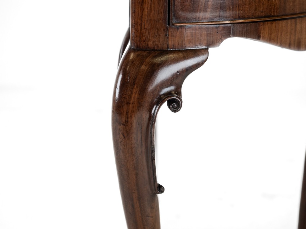 George II Cuban Mahogany Demi-Lune Fold-Over Tea Table with Twin Swing-Out Drawers, c.1750 View XXIV