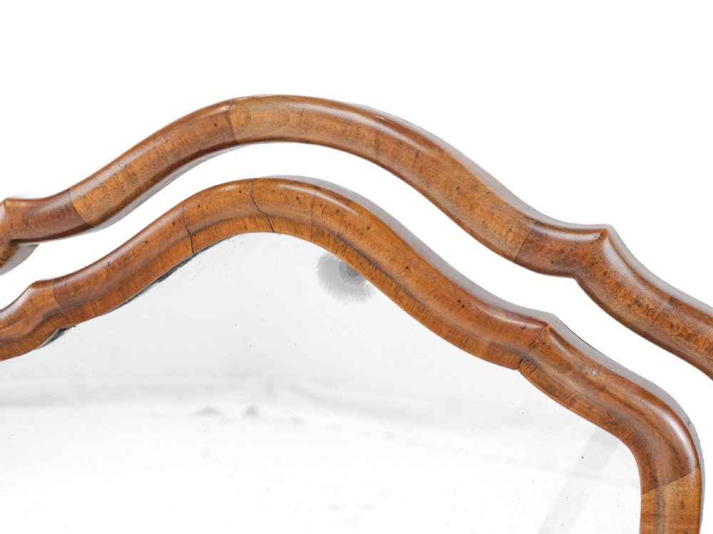 Queen Anne Revival Walnut Triptych Dressing Table Mirror, c.1920–1930 (Triple, Arched, Tilting) View III
