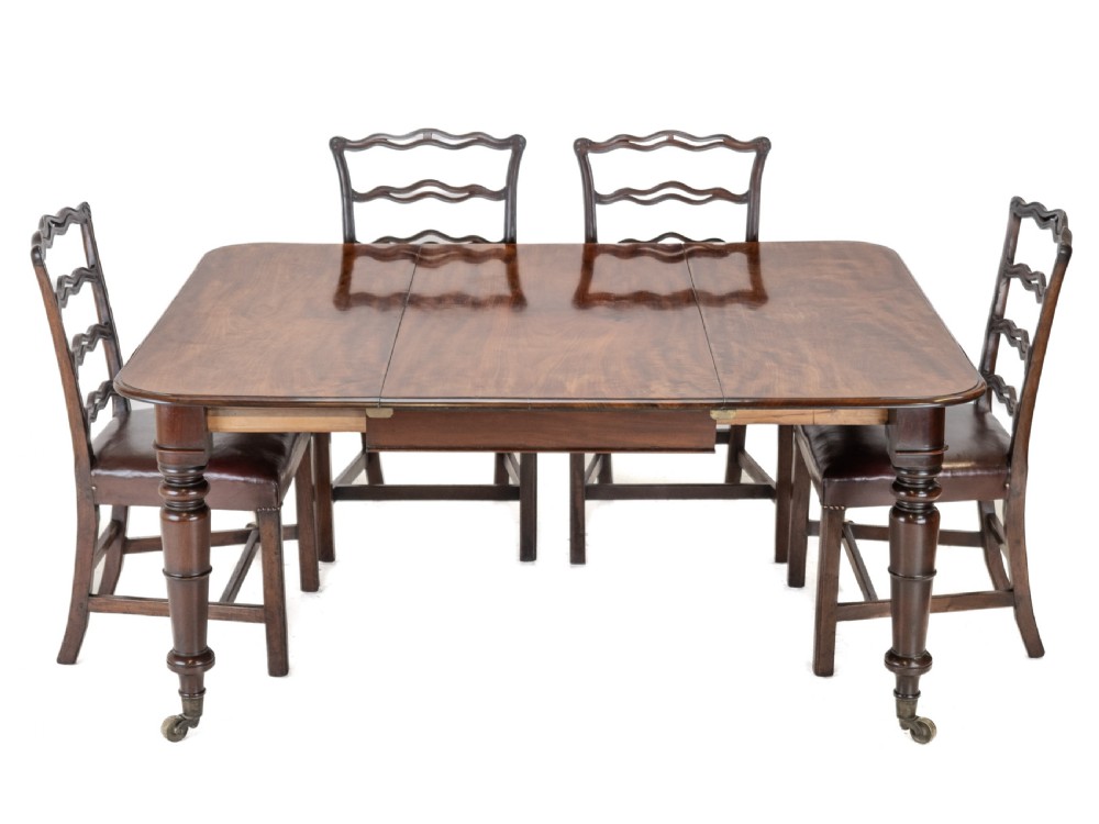 Regency George IV Mahogany Pull-out Extending Small Dining Table, c.1820, Cope & Collinson View II