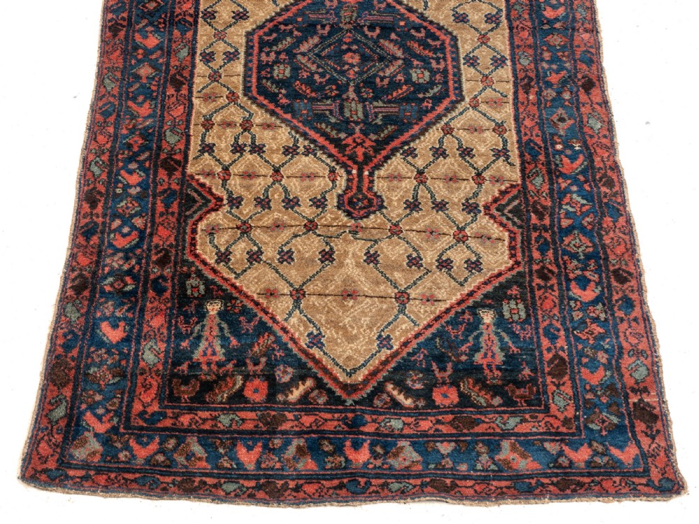 Antique Hamadan Rug, West Persian, Handwoven Wool Carpet, Circa 1920, 7' × 4'4