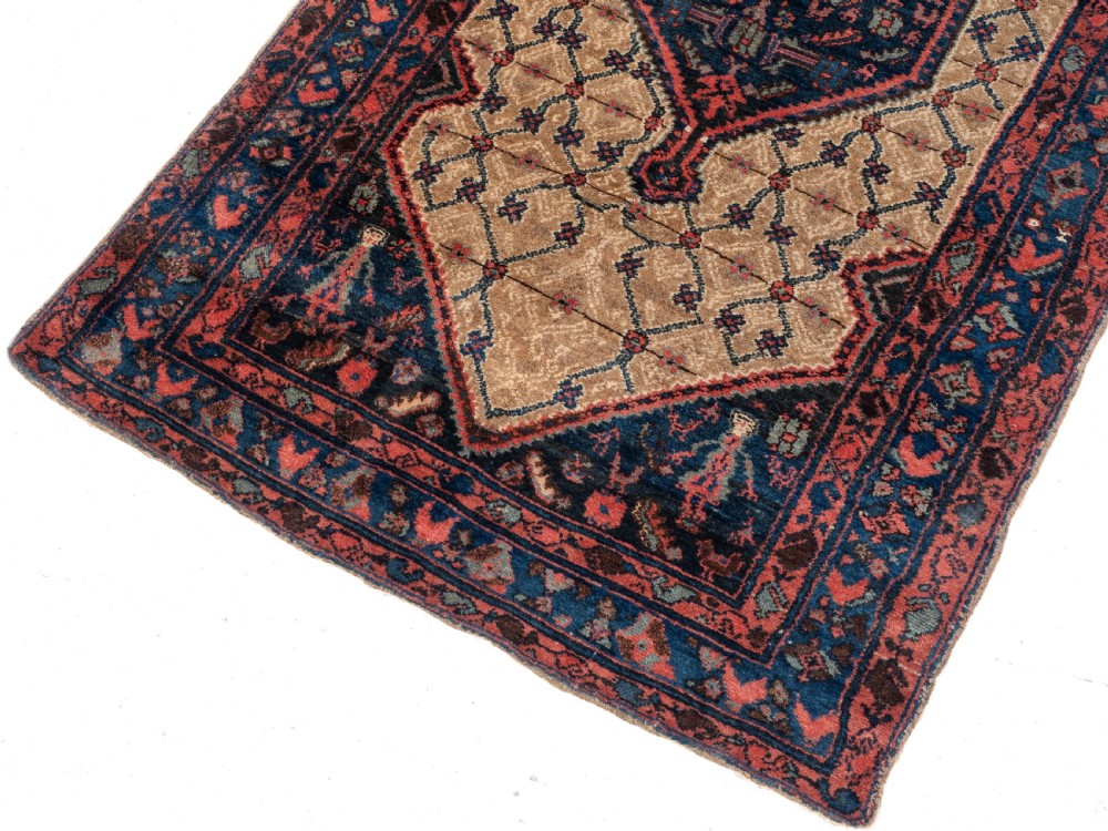 Antique Hamadan Rug, West Persian, Handwoven Wool Carpet, Circa 1920, 7' × 4'4