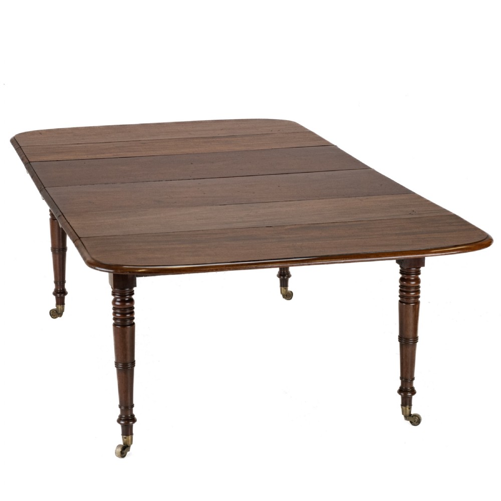 Regency Metamorphic Mahogany & Ebony-Inlaid Extending Dining Table, c.1820 – Expands to 7ft 6in, Seats 8