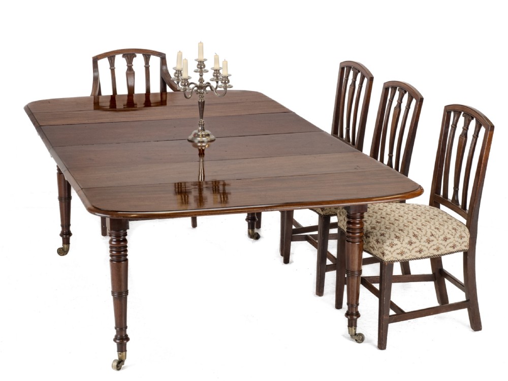 Regency Metamorphic Mahogany & Ebony-Inlaid Extending Dining Table, c.1820 – Expands to 7ft 6in, Seats 8 View II