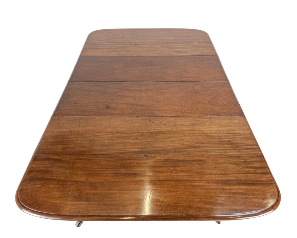 Regency Metamorphic Mahogany & Ebony-Inlaid Extending Dining Table, c.1820 – Expands to 7ft 6in, Seats 8 View VIII