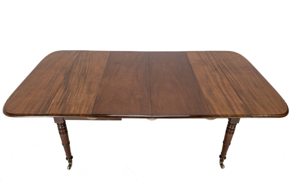 Regency Metamorphic Mahogany & Ebony-Inlaid Extending Dining Table, c.1820 – Expands to 7ft 6in, Seats 8 View X
