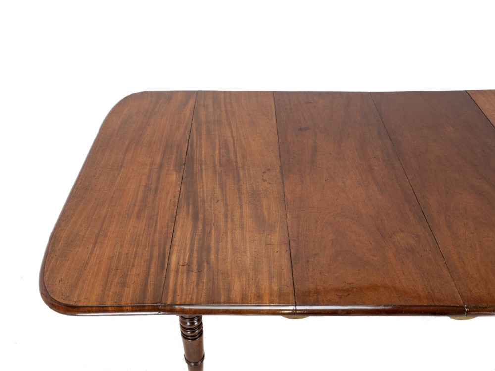 Regency Metamorphic Mahogany & Ebony-Inlaid Extending Dining Table, c.1820 – Expands to 7ft 6in, Seats 8 View XI