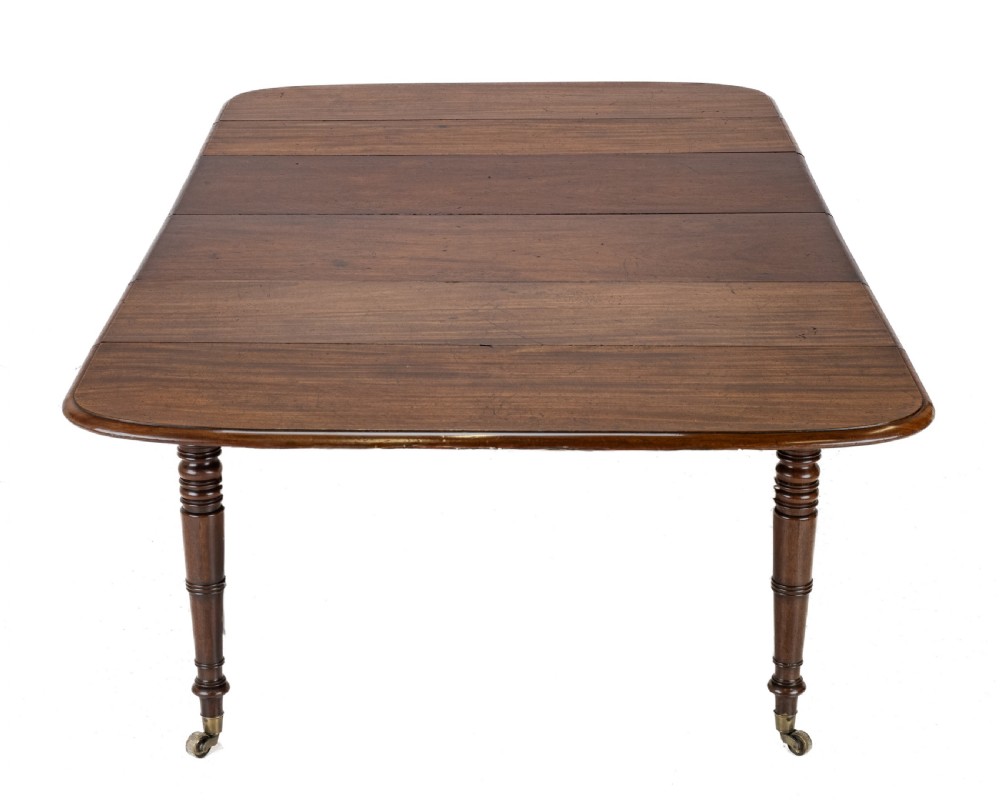 Regency Metamorphic Mahogany & Ebony-Inlaid Extending Dining Table, c.1820 – Expands to 7ft 6in, Seats 8 View XII