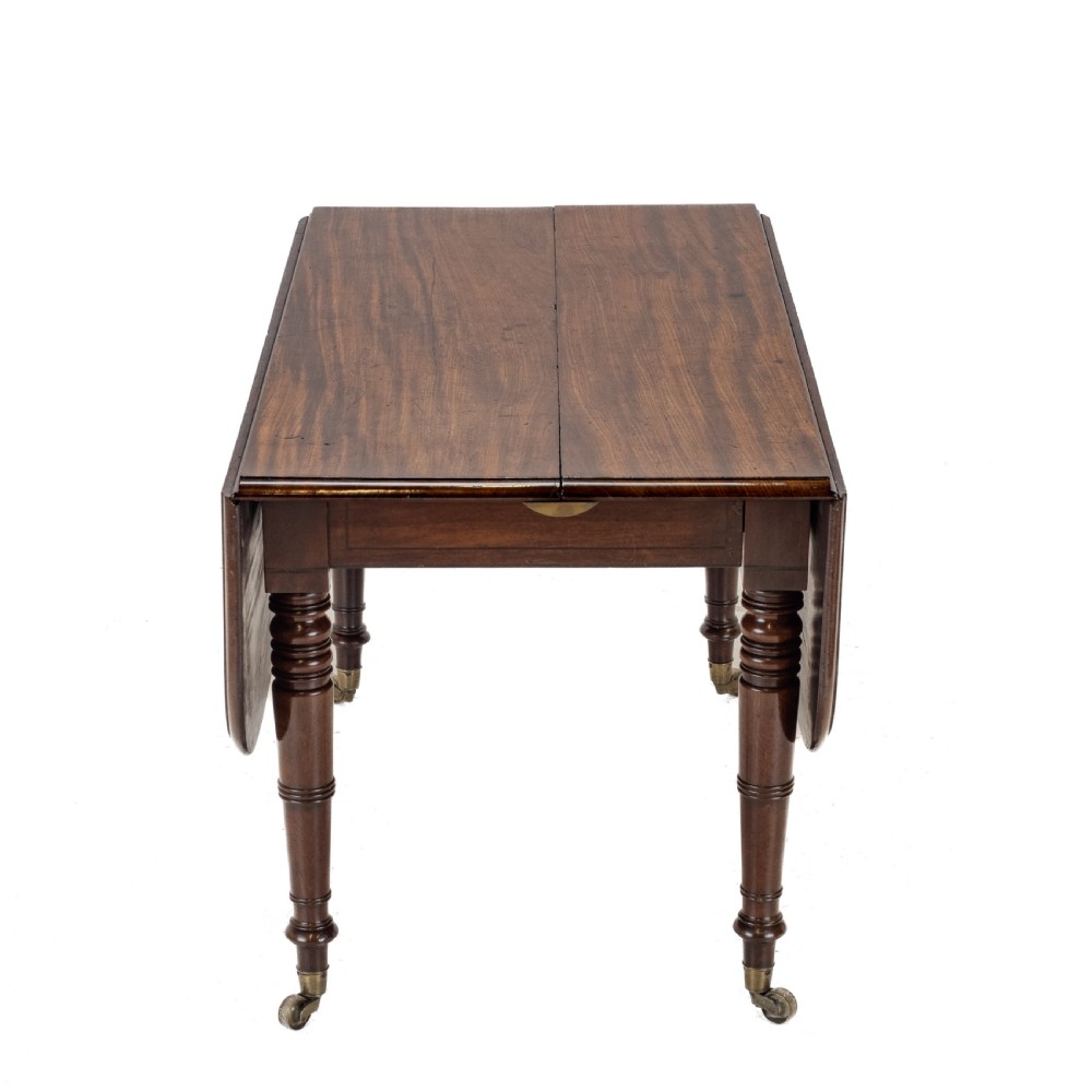 Regency Metamorphic Mahogany & Ebony-Inlaid Extending Dining Table, c.1820 – Expands to 7ft 6in, Seats 8 View XIV