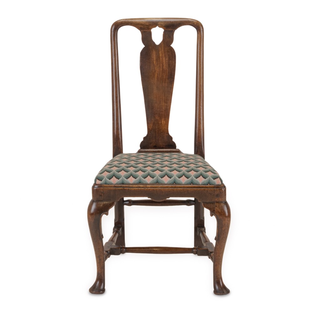 Early 18th Century George I Walnut Side Chair with Needlepoint Seat, c.1710–1730 View II