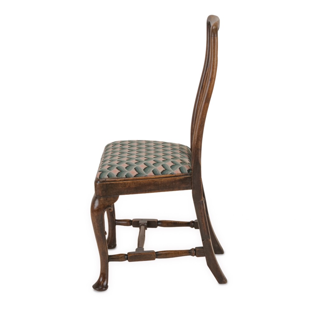 Early 18th Century George I Walnut Side Chair with Needlepoint Seat, c.1710–1730 View VIII