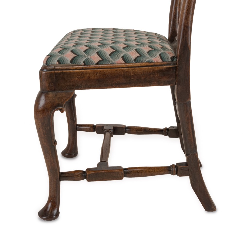 Early 18th Century George I Walnut Side Chair with Needlepoint Seat, c.1710–1730 View IX