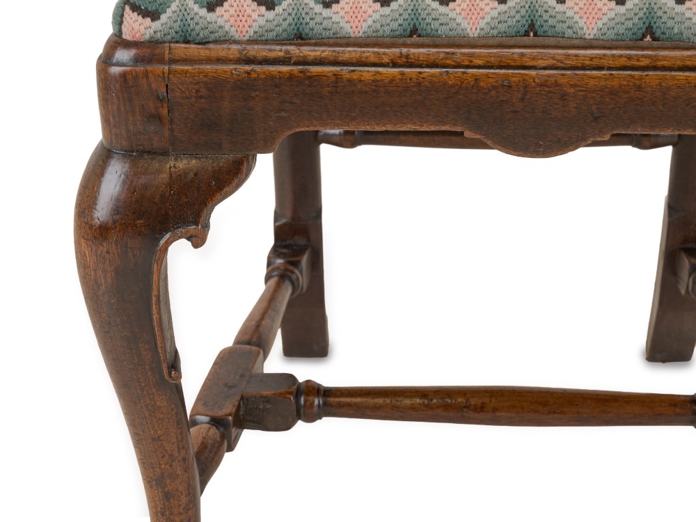 Early 18th Century George I Walnut Side Chair with Needlepoint Seat, c.1710–1730 View X