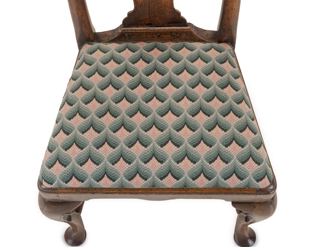 Early 18th Century George I Walnut Side Chair with Needlepoint Seat, c.1710–1730 View XII