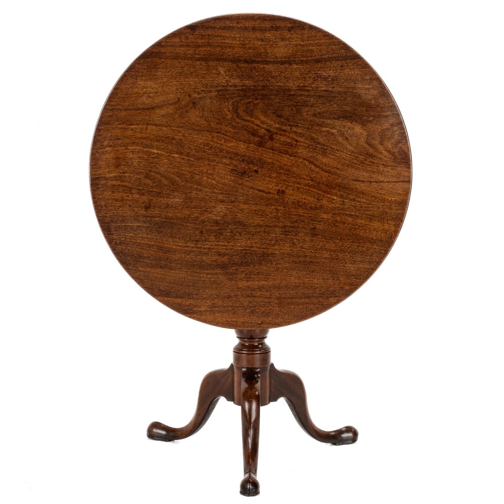 George II–III Period Mahogany Tripod Supper Table, c.1760, Birdcage Action (Mid-18th Century) View II