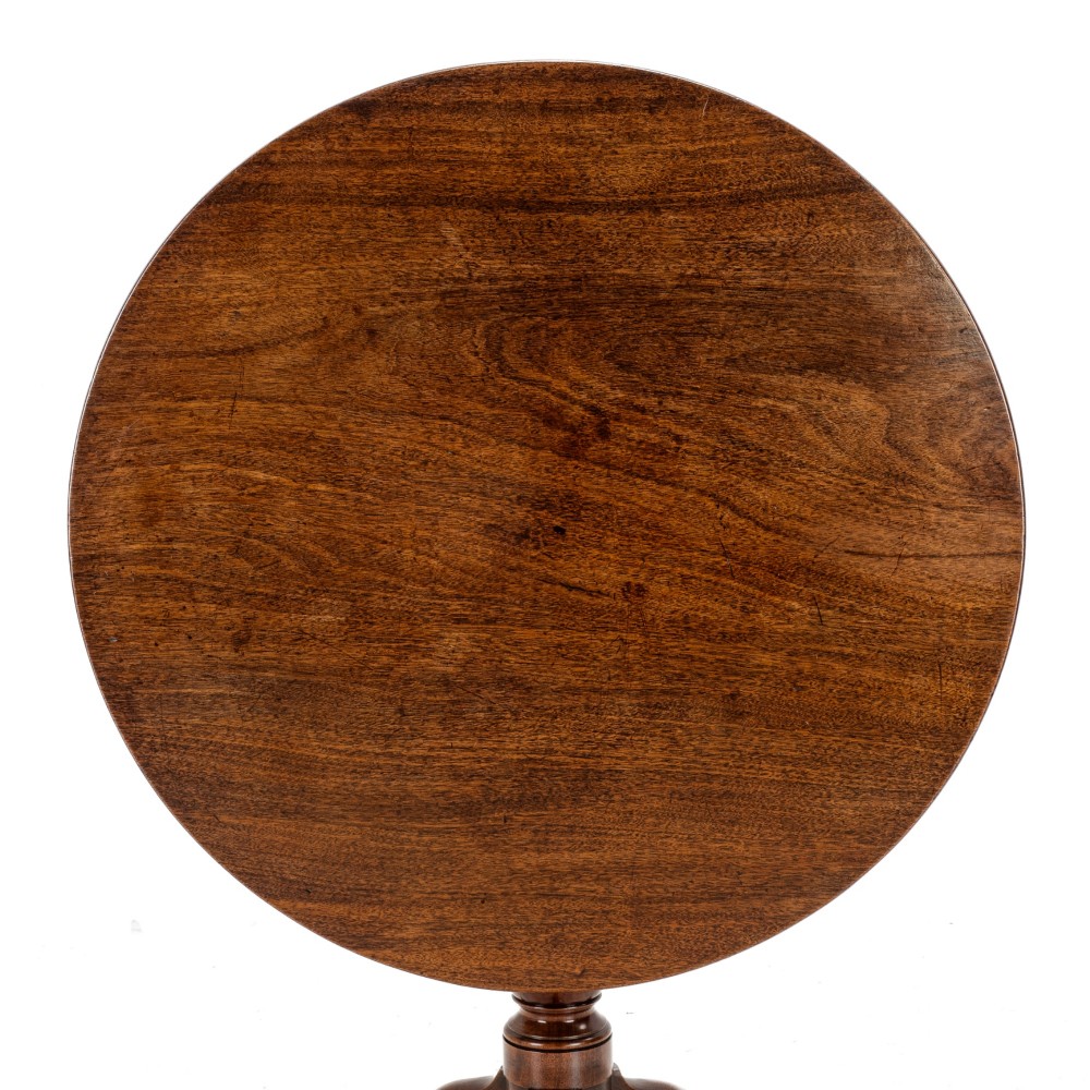 George II–III Period Mahogany Tripod Supper Table, c.1760, Birdcage Action (Mid-18th Century) View IV