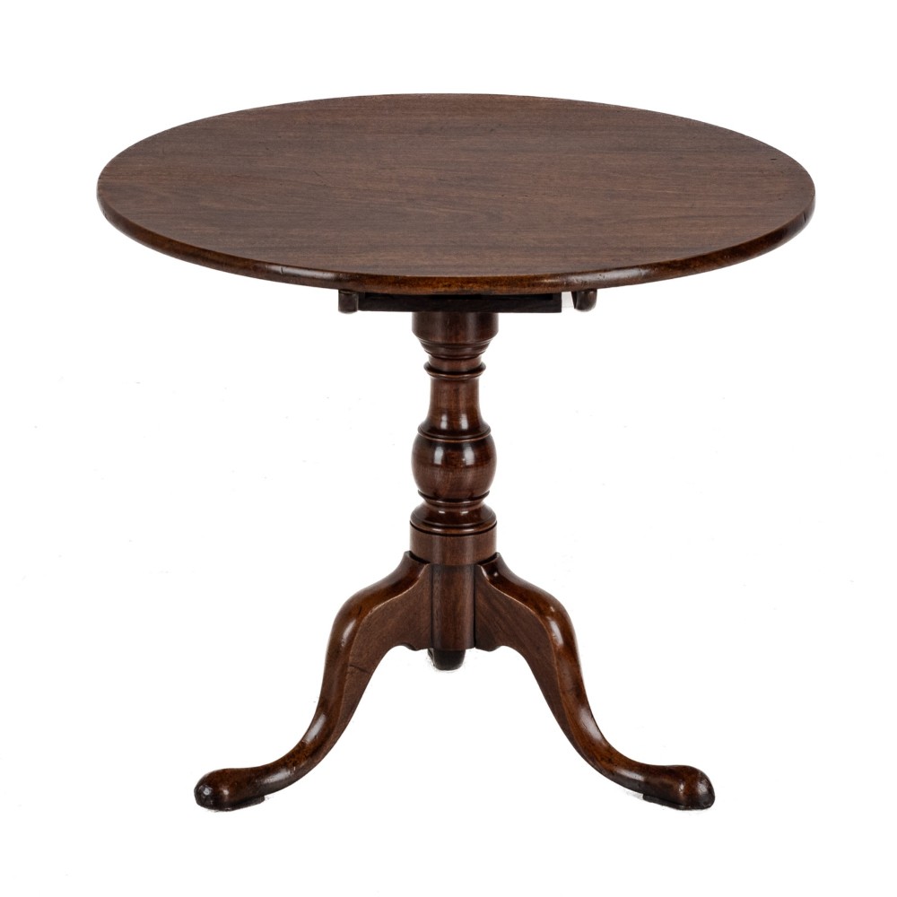 George II–III Period Mahogany Tripod Supper Table, c.1760, Birdcage Action (Mid-18th Century) View V
